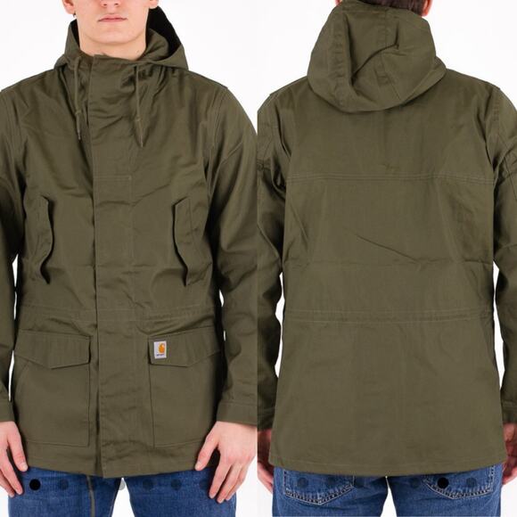 Carhartt WIP Battle Parka in Rover Green - Picture 1 of 8
